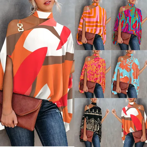 Short Sleeve Blouses Patchwork