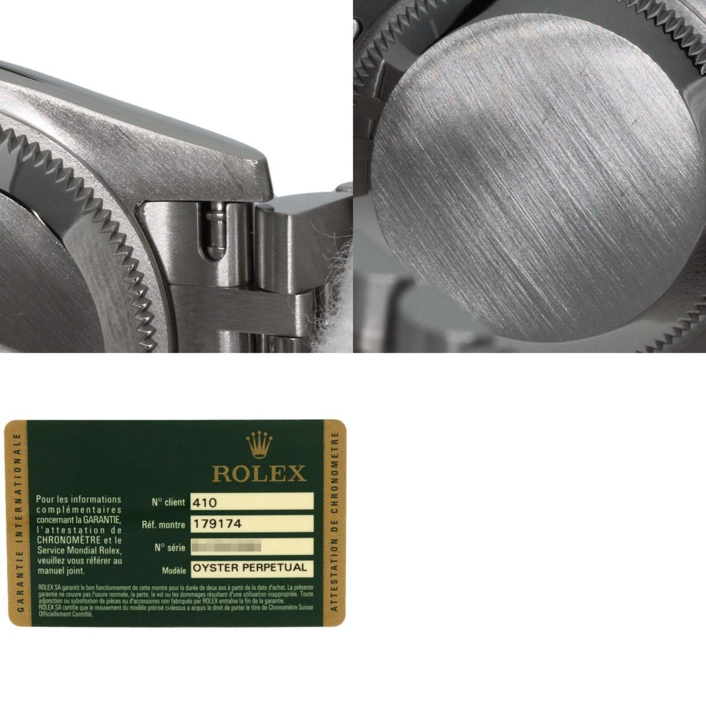 Rolex 179174G Datejust 10P Diamond Watch Stainless Steel SS K18WG Ladies ROLEX