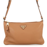 Prada Shoulder Bag Triangle Soft Grain Leather 1BC238 PRADA Handbag — Like New