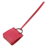HERMES Sac Orange Accessory Bag Charm Shopper Motif Agneau Milo Veau Swift Pink Y Stamp 079065CA — New - Store Return