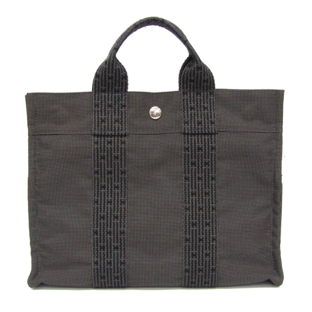 Hermes Her Line PM Women,Men Polyamide,Polyester Tote Bag Black,Gray — Like New