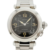 Cartier Pasha C W31043M7 Black Dial Watch (Boys' Size) — Very Good