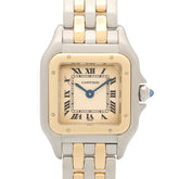 Cartier Panthère SM 2-Row Watch, 18K (Yellow Gold) Stainless Steel, Ladies', Ivory (W25029B6) — Very Good