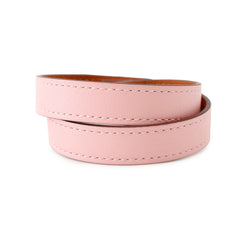 Hermes Kelly Double Tour Bracelet, Rose Sakura Pink Swift Leather, U Stamp, Size T2 — Like New