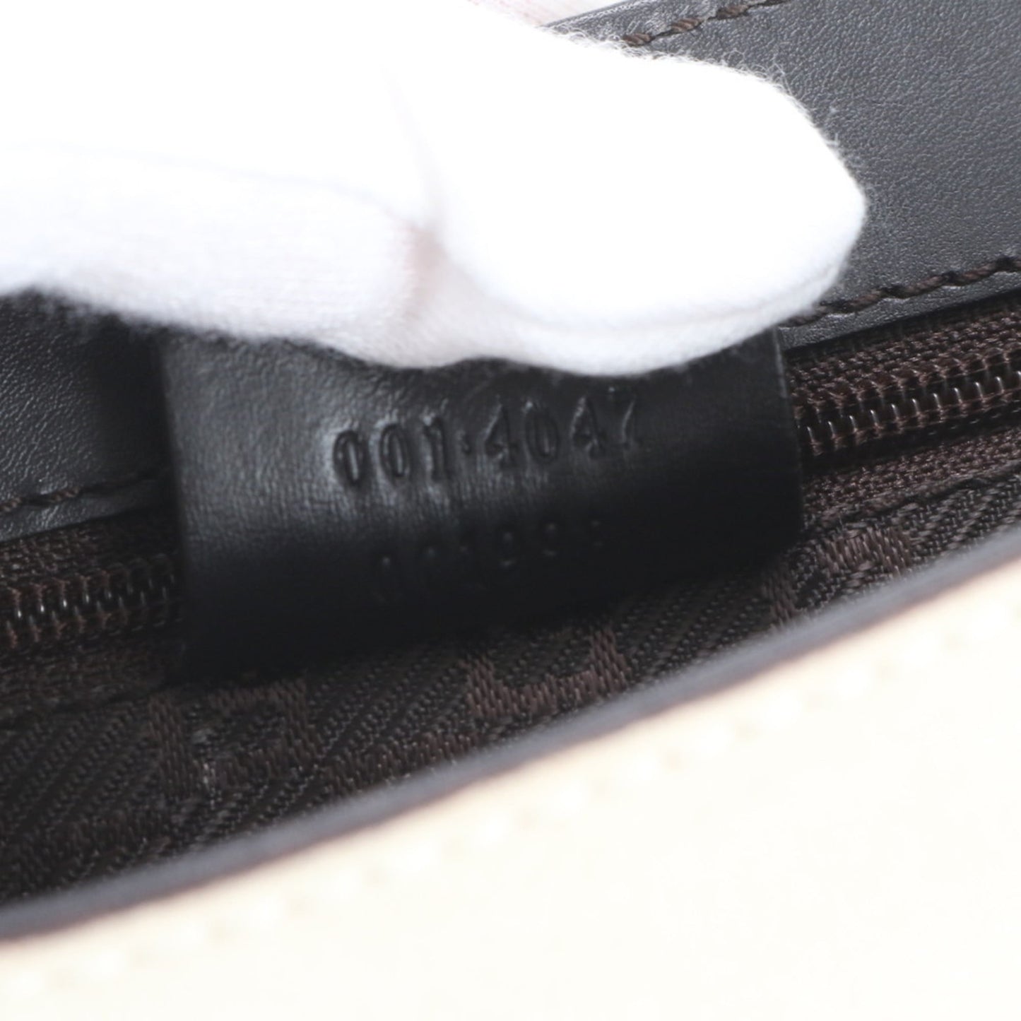 Gucci Bamboo 001-4047 Leather Shoulder Bag, Gray, Women's