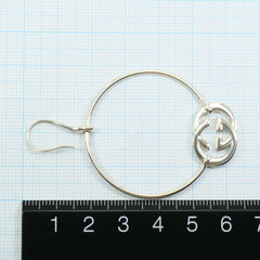 Gucci sterling silver 925 earrings with an interlocking G design. Total weight: approximately 10.6g. Like new — Like New