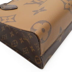 LOUIS VUITTON Monogram OnTheGo PM Handbag/Shoulder Bag, Bicolor Brown, M46373 (Handbag, Pouch Missing) — Like New