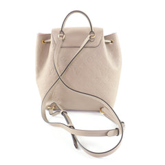 LOUIS VUITTON M45410 Montsouris PM Tourterelle Monogram Empreinte Backpack, Rucksack/Daypack, with Dust Bag, Made in Spain, Women's — Like New