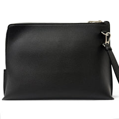 LOEWE C660Z81X01 Leather Anagram Embossed Logo L-Zip Pouch Second Bag Clutch Black Men's — Like New