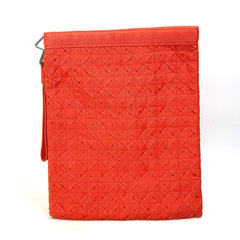BOTTEGA VENETA 667060 Intrecciato Bag pouch with strap Clutch bag Orange — Like New