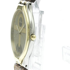 OMEGA De Ville Symbol K18 Gold Steel Quartz Mens Watch 196.0316 Polished — Very Good