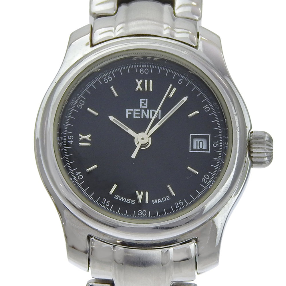 Fendi Olologi Women's Watch, 210L Stainless Steel, Quartz, Analog, Black Dial — Good