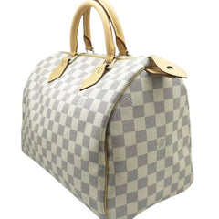 LOUIS VUITTON Damier Azur Speedy 30 M41533 SP3057 Handbag PVC Mini Boston Women's Men's — Like New