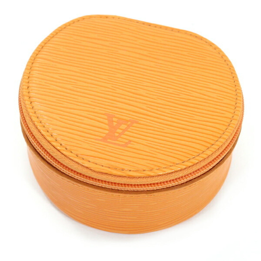 Louis Vuitton Epi Ecran Bijou Jewelry Case Bag Pouch Mandarin Orange Ring M48217 LOUIS VUITTON TK1923 — Like New