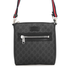Gucci GG Supreme Shoulder Bag, Small Handbag 523599, GUCCI for Men, Black — Like New