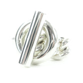 HERMES Croisette Ring, AG925, 2023 model, Silver, Size 51 (equivalent to Japanese size), with box, Made in Italy, Weight: 16.5g, Women's — Like New