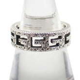 GUCCI 925 Arabesque Square G Ring, Size 14 — Like New