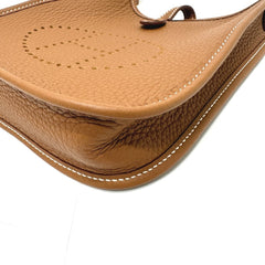 HERMES Evelyn TPM Crossbody Bag Pochette Shoulder Taurillon Clemence Women's Gold — New - Store Return