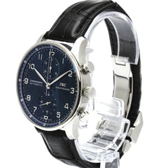 IWC Portuguese Chronograph Steel Automatic Watch IW371491 Polished — Very Good