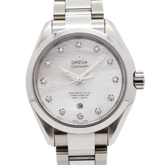 Omega Seamaster Aqua Terra Diamond 231.10.34.20.55.002 White Dial Watch (Men's & Women's) — Very Good
