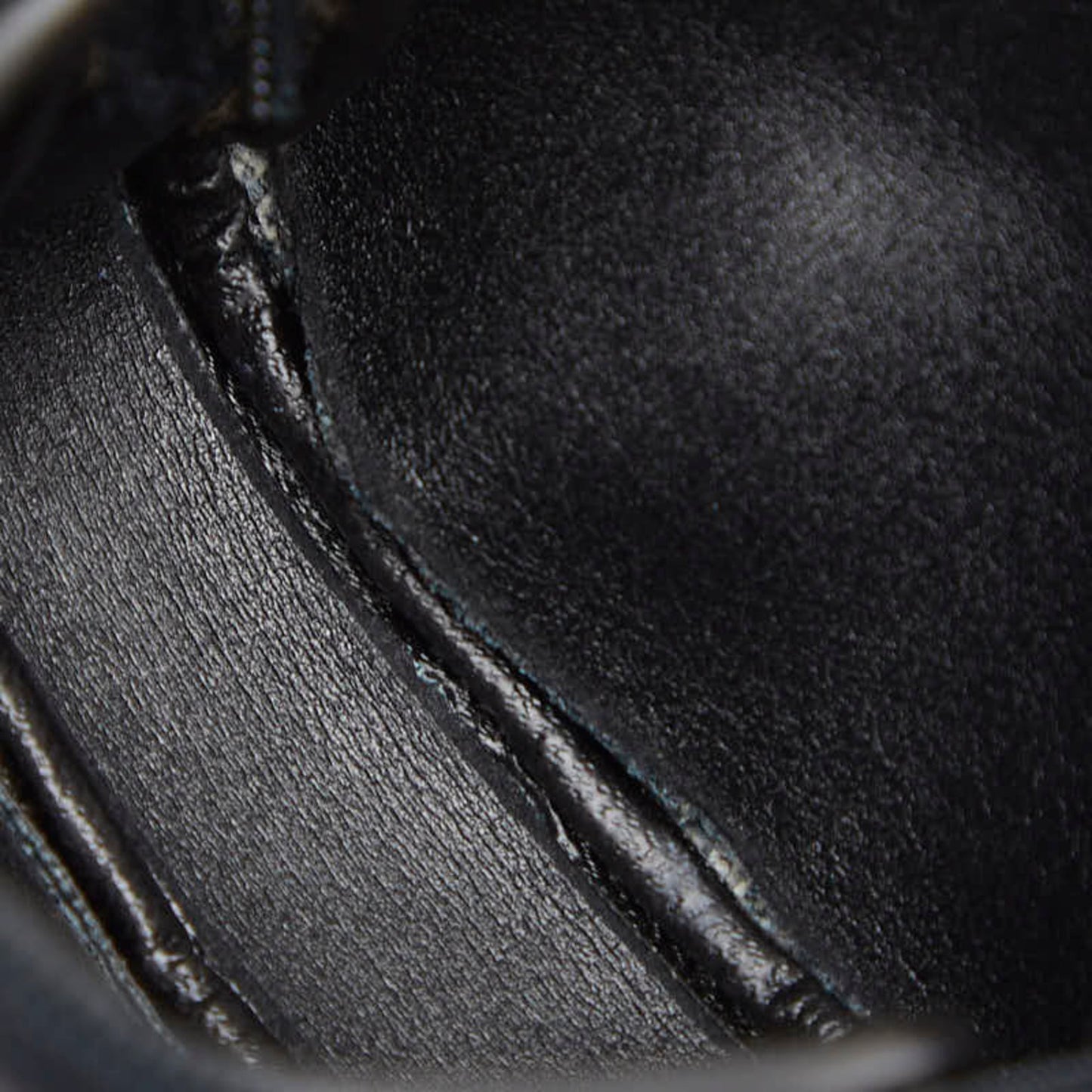 Christian Dior Dior Trotter Logo Chain Shoulder Bag Wallet/Coin Purse Black Canvas Women's