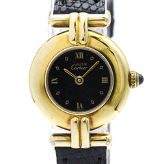CARTIER Must Colisee Vermeil Gold Plated Quartz Ladies Watch W1000753 — Good