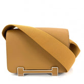 Hermes Shoulder Bag for Women, Geta Style, Bag, Crossbody HERMES K Stamp, Leather, Brown, Silver Hardware, 2025 Model — Like New