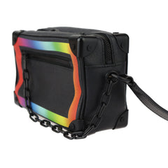 LOUIS VUITTON Louis Vuitton Mini Soft Trunk Taiga Shoulder Bag M30351 Leather Black Rainbow Pochette 2412063010061R1 — Like New