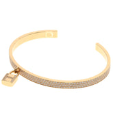 Hermes Hermès Kelly Crochet Pavé Diamond Bracelet in 18K Pink Gold for Women — Like New