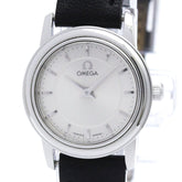 OMEGA De Ville Prestige Steel Leather Quartz Ladies Watch 4870.31.01 Polished — Very Good