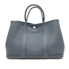 HERMES Garden Party TPM Negonda Handbag Bag Back Leather Women's Black — Like New
