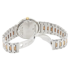 BVLGARI Men's Watch BB33SGD Quartz Black Dial Stainless Steel Yellow Gold Two-Tone — Good