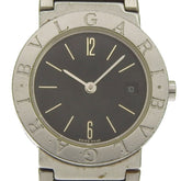BVLGARI Wristwatch BB26SSD Stainless Steel Quartz Analog Display Black Dial Women's — Good