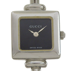 Gucci 1900L Stainless Steel Quartz Analog Watch with Black Dial for Women — Good