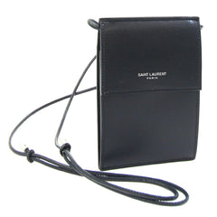 Saint Laurent Shoulder Bag 802728 Black Leather Pochette Mini Pouch YSL Women's SAINT LAURENT — Like New