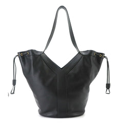 Saint Laurent Y Hobo Tote Handbag, Leather, Black, 833160 Bag — New - Store Return