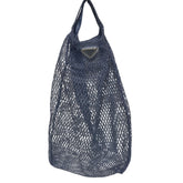 PRADA Triangle Plate Mesh Bag Mini Metallic Color Light Blue Women's — Like New