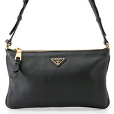 Prada Shoulder Bag Triangle Leather 1BC238 PRADA Handbag — Like New