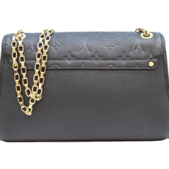 LOUIS VUITTON M48931 Empreinte Black Saint Germain PM Shoulder Bag, with Gold Hardware, Women's — Like New
