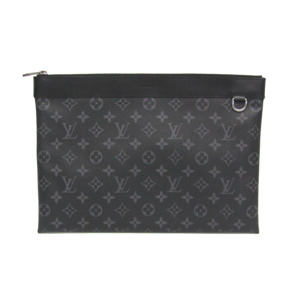 Louis Vuitton Monogram Eclipse Pochette Discovery M62291 Men's Clutch Bag Monogram Eclipse — Like New