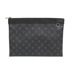 Louis Vuitton Monogram Eclipse Pochette Discovery M62291 Men's Clutch Bag Monogram Eclipse — Like New