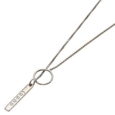 Gucci Lariat Necklace 18K White Gold Women's GUCCI — Like New