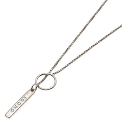 Gucci Lariat Necklace 18K White Gold Women's GUCCI — Like New