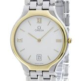 OMEGA De Ville Symbol K18 Gold Steel Quartz Mens Watch 196.0316 Polished — Very Good