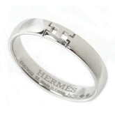 HERMES 18K White Gold Hercules Ring H119854B Size 14.5 (55mm, 3.6g) for Women — Like New