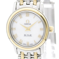 OMEGA De Ville Prestige MOP 18K Gold Steel Quartz Ladies Watch 424.20.24.60.05.001 Polished — Very Good