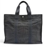 HERMES Hermes Herline Tote GM Silver Hardware Sellier Button Handbag Bag Gray Made in France Men's — Like New