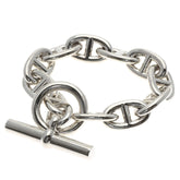 Hermes Hermès Chaine d'Ancre TGM 11-link bracelet in silver for women — Like New