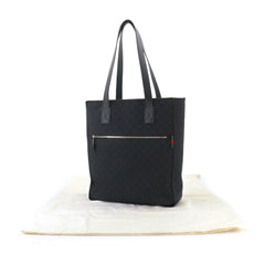 Gucci GG Canvas Medium Tote Handbag, Leather, Black, 834796, Silver Hardware Bag — New - Store Return