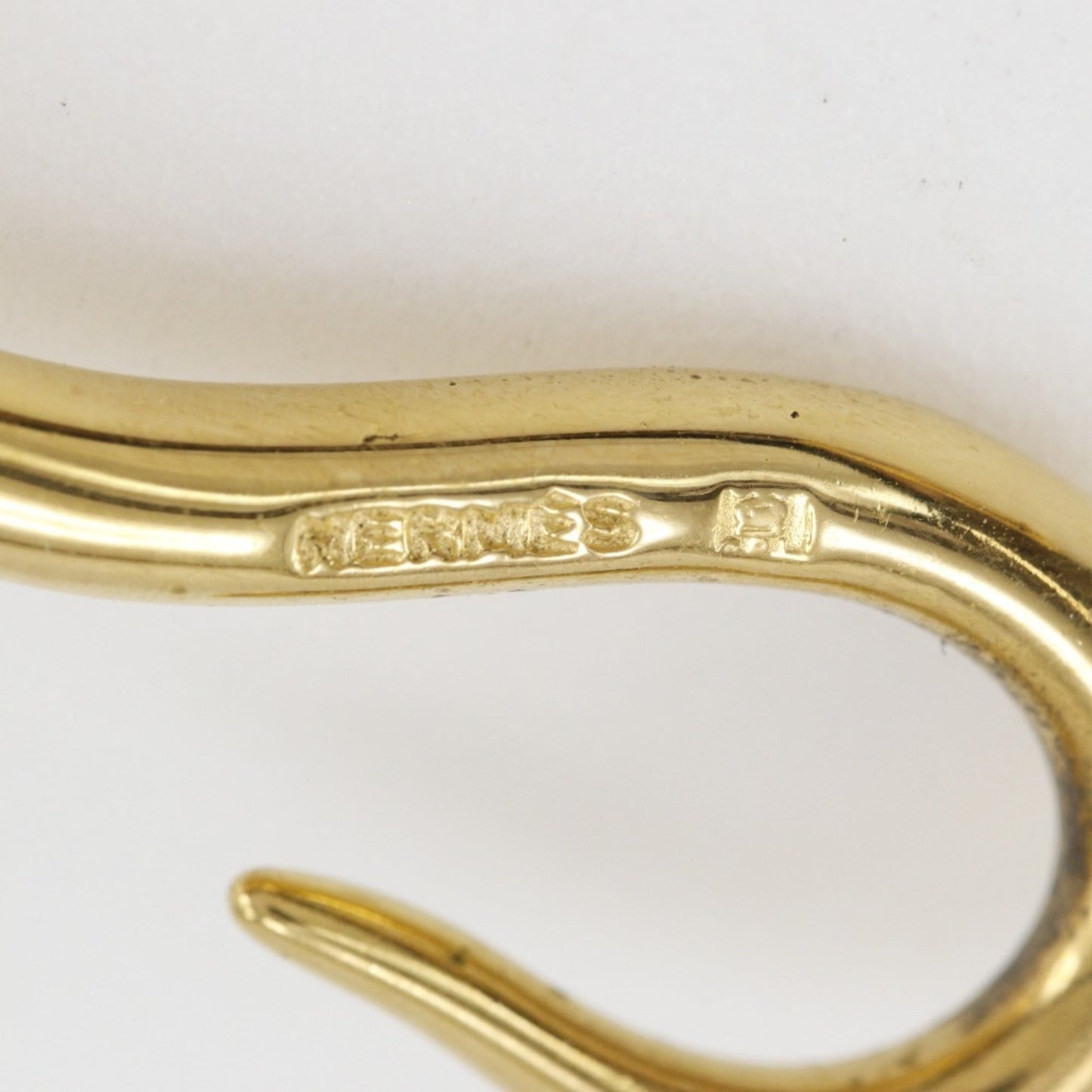 Hermes HERMES Jumbo Bracelet Gold Plated x Leather Approx. 9.6g Bless Women's